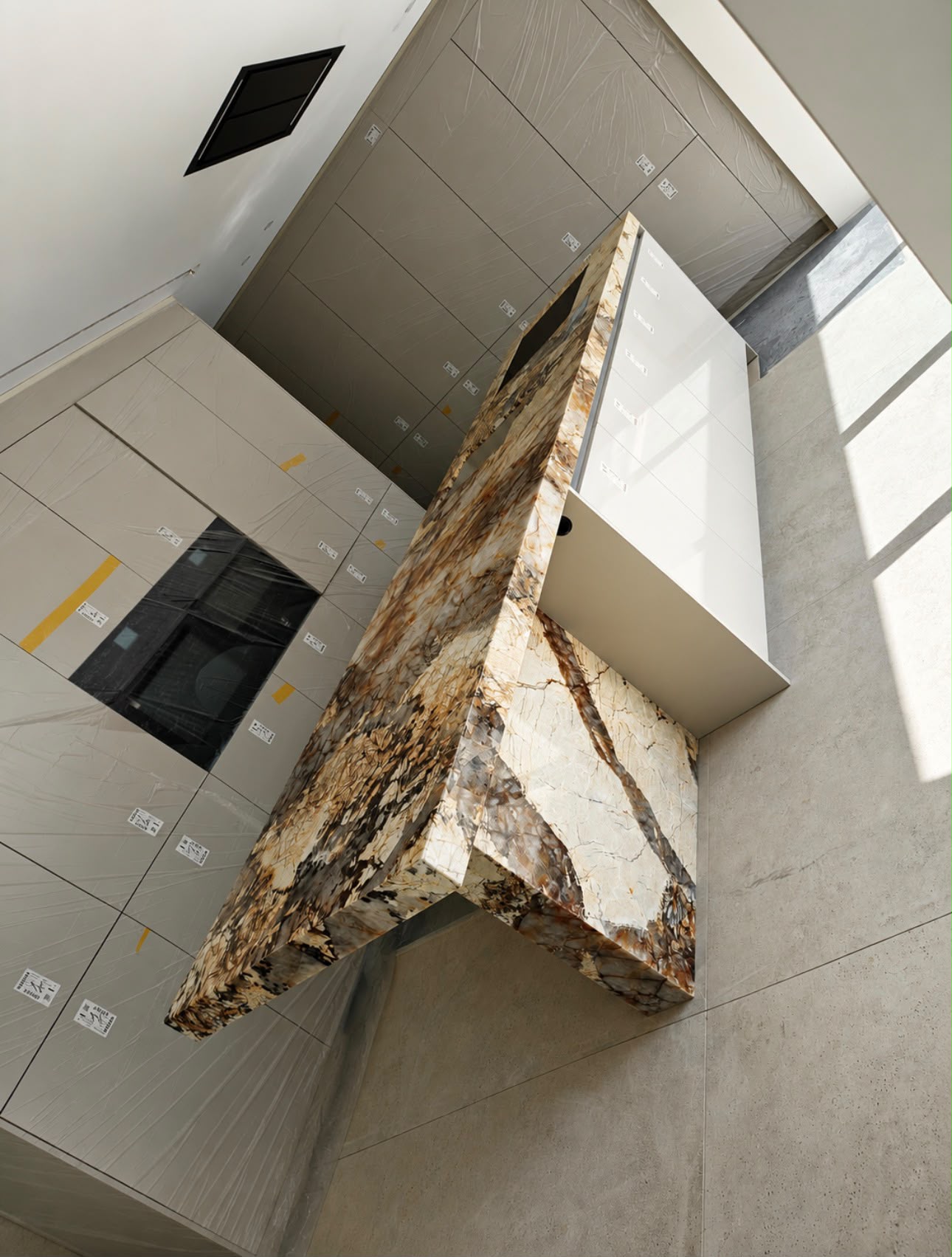 Îlot de cuisine en quartzite - vue 1